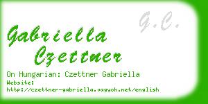 gabriella czettner business card